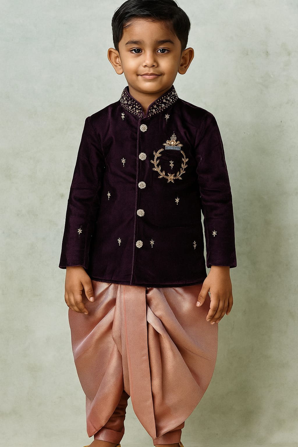 Velvet Dhoti Kurta